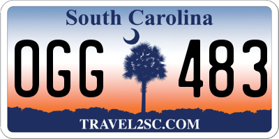 SC license plate OGG483