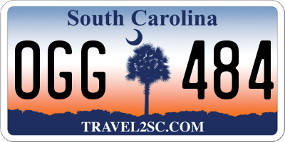 SC license plate OGG484