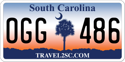 SC license plate OGG486