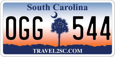 SC license plate OGG544