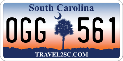 SC license plate OGG561