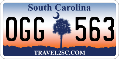 SC license plate OGG563