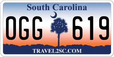 SC license plate OGG619