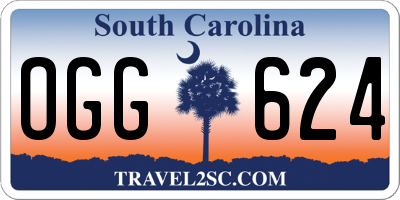 SC license plate OGG624