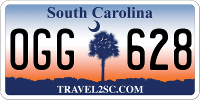 SC license plate OGG628