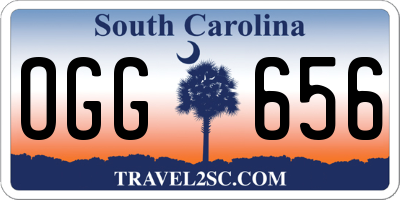 SC license plate OGG656