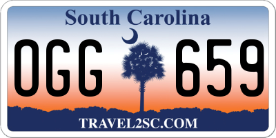 SC license plate OGG659