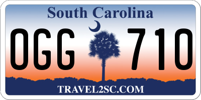 SC license plate OGG710