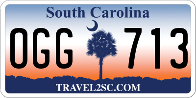 SC license plate OGG713