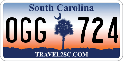 SC license plate OGG724