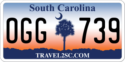 SC license plate OGG739