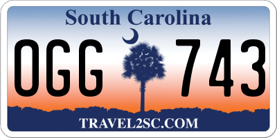 SC license plate OGG743