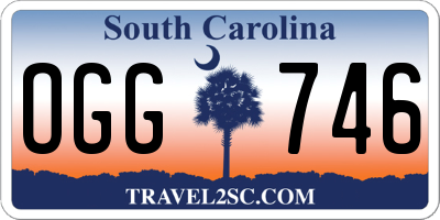 SC license plate OGG746