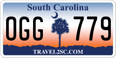 SC license plate OGG779