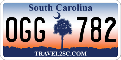 SC license plate OGG782