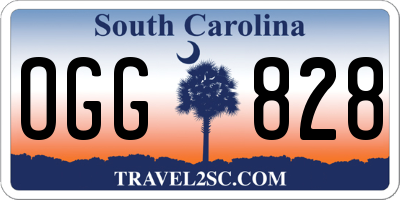 SC license plate OGG828