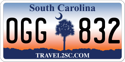 SC license plate OGG832