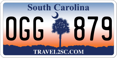 SC license plate OGG879