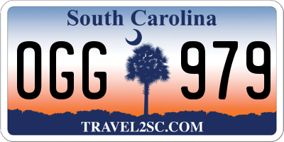 SC license plate OGG979