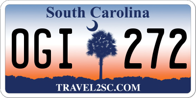 SC license plate OGI272