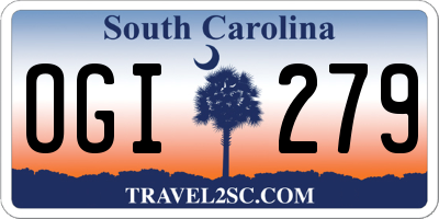 SC license plate OGI279