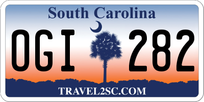SC license plate OGI282