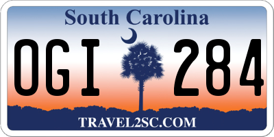 SC license plate OGI284