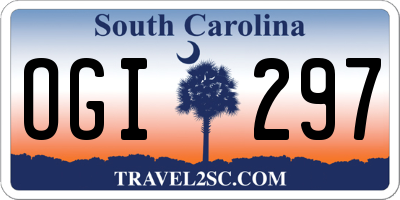SC license plate OGI297