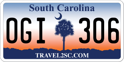 SC license plate OGI306