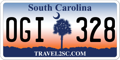 SC license plate OGI328