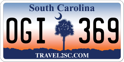 SC license plate OGI369