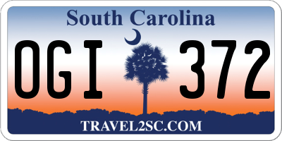 SC license plate OGI372