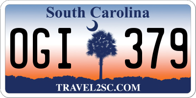 SC license plate OGI379
