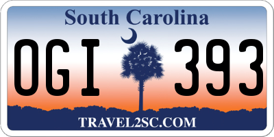 SC license plate OGI393