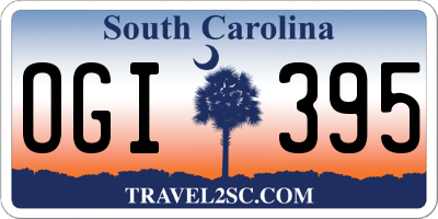 SC license plate OGI395