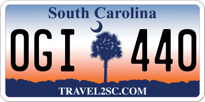 SC license plate OGI440