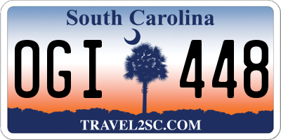 SC license plate OGI448