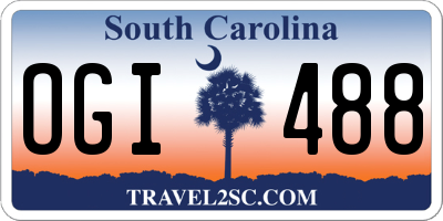 SC license plate OGI488