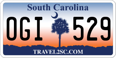 SC license plate OGI529