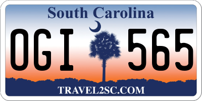 SC license plate OGI565