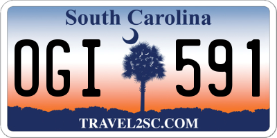SC license plate OGI591
