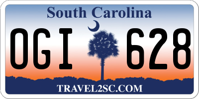 SC license plate OGI628