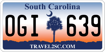 SC license plate OGI639