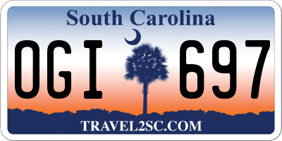 SC license plate OGI697