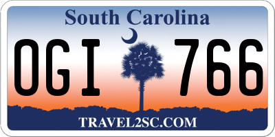 SC license plate OGI766