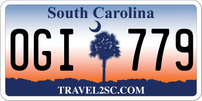 SC license plate OGI779