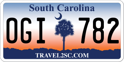 SC license plate OGI782
