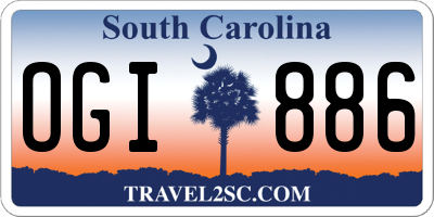 SC license plate OGI886
