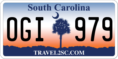 SC license plate OGI979