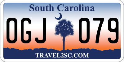 SC license plate OGJ079